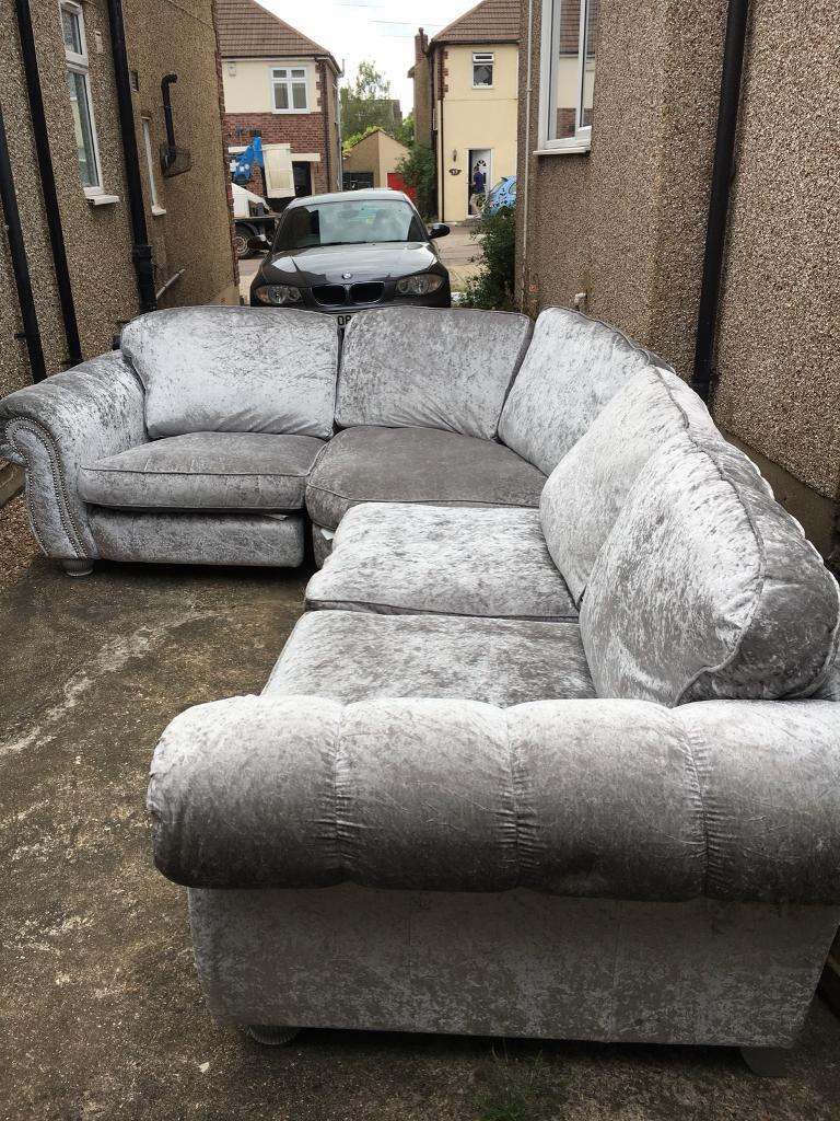 Crushed Velvet Sofa Scs Baci Living Room