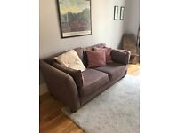 Beautiful plum coloured Sofa bed from M&S available Edinburgh