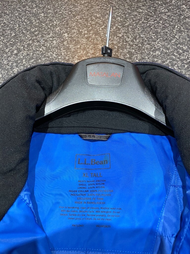 LL Bean Mens Rugged Ridge Parka Size XL Tall in Crisp Lapis Deepest