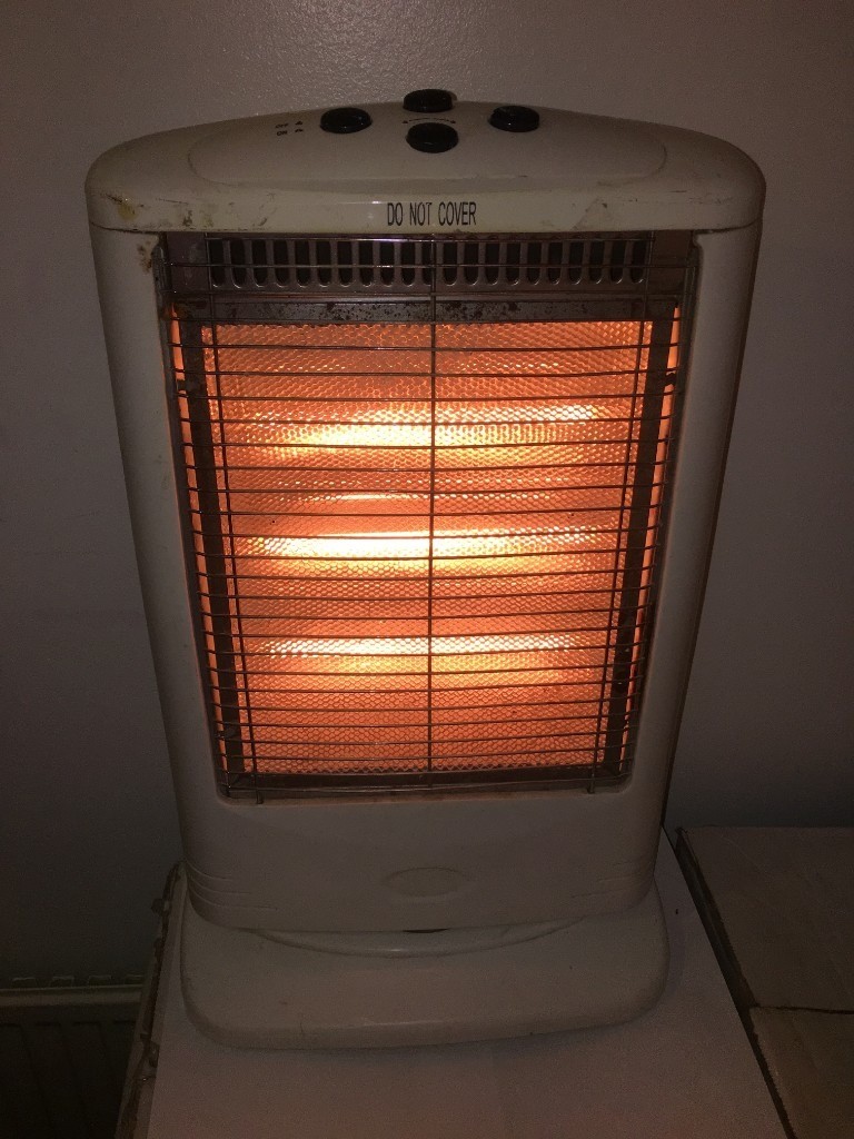 Walford Portable 3 Bar Oscillating Electric Halogen Heater Fire in