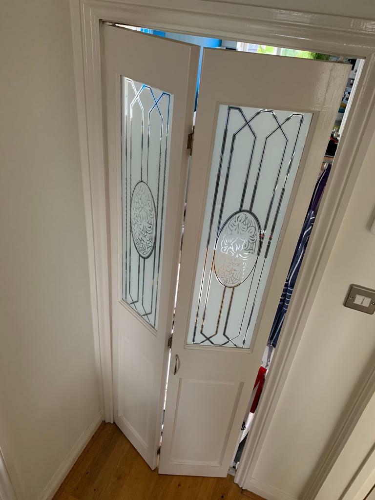 Concertina, folding, BiFold internal wood and glsss Door in