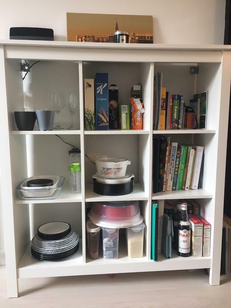 REDUCED! IKEA white 9cube storage shelf. Excellent condition MUST GO