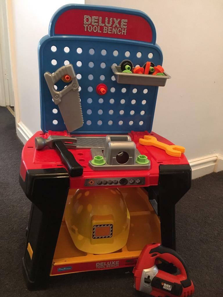 Toy Tool Bench And Black And Decker Toy In Great Sankey Cheshire