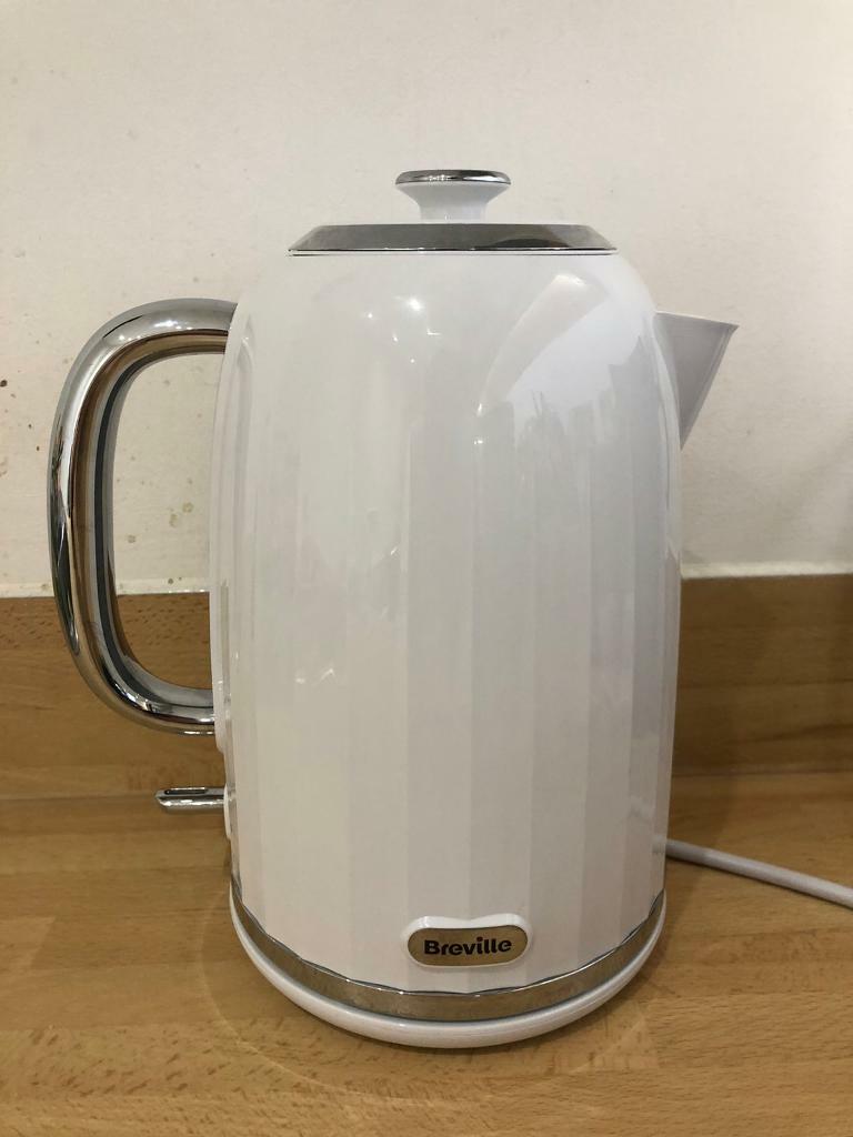 Breville Impressions Electric Kettle, 1.7 Litre, 3 KW Fast Boil, White