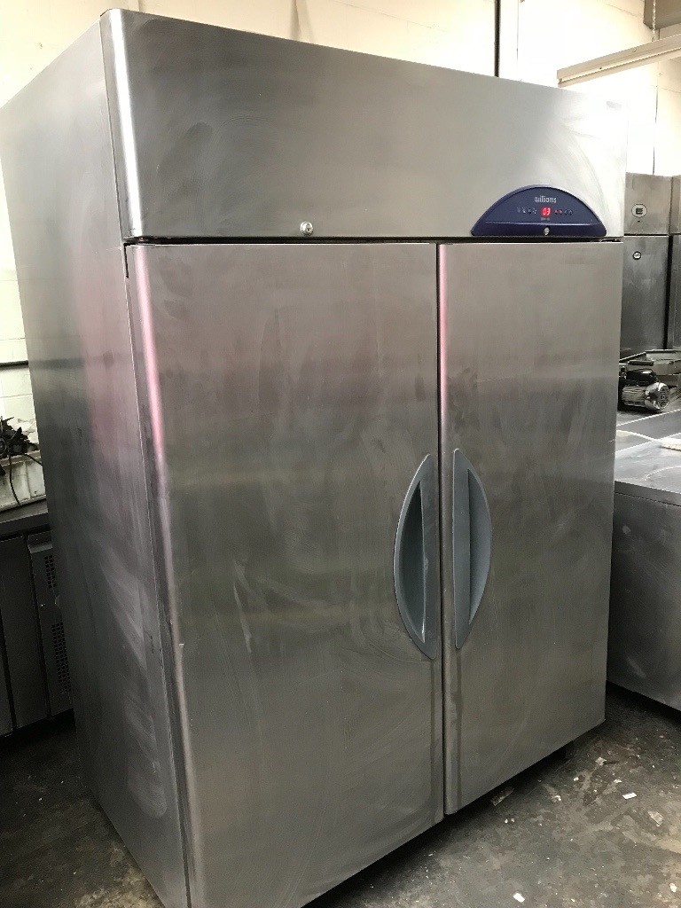 Fish fridge, commercial Williams double doors upright fish fridge in