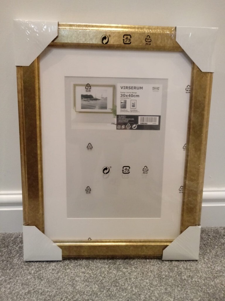 Ikea VIRSERUM Gold Picture Frame 30x40cm Brand New in Sandbach