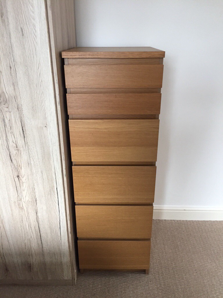 Ikea Malm Tall Drawers With Mirrors In Barry Vale Of Glamorgan