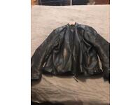 Leather bike jacket 6xl