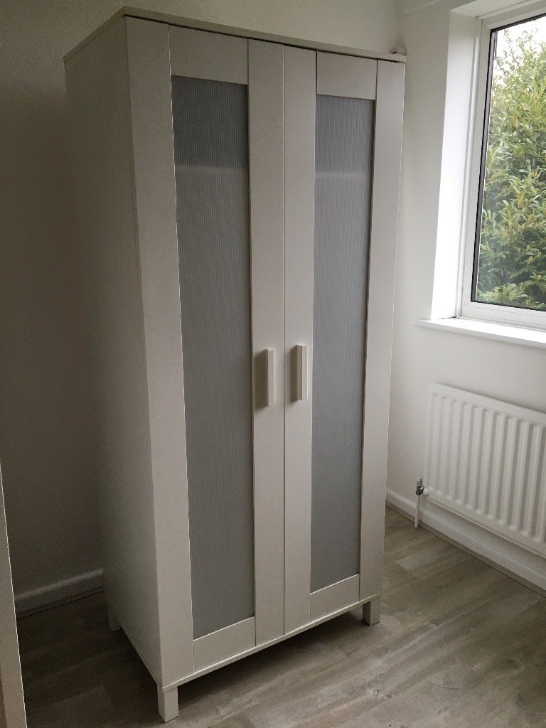 White Ikea double wardrobe in Ferndown, Dorset Gumtree