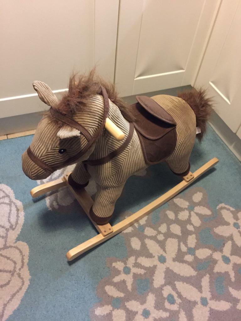 Beautiful soft fabric rocking horse perfect for toddlers! 15 years
