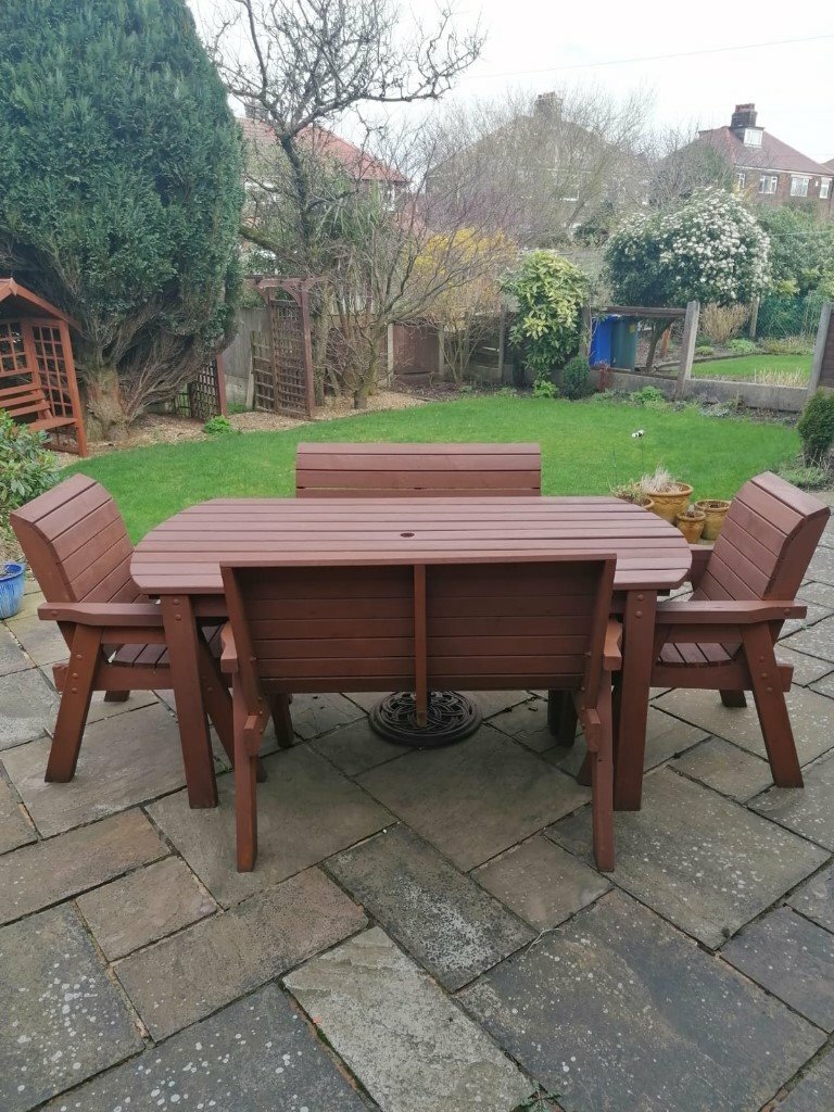 SOLID WOOD GARDEN FURNITURE SET in Royton, Manchester Gumtree