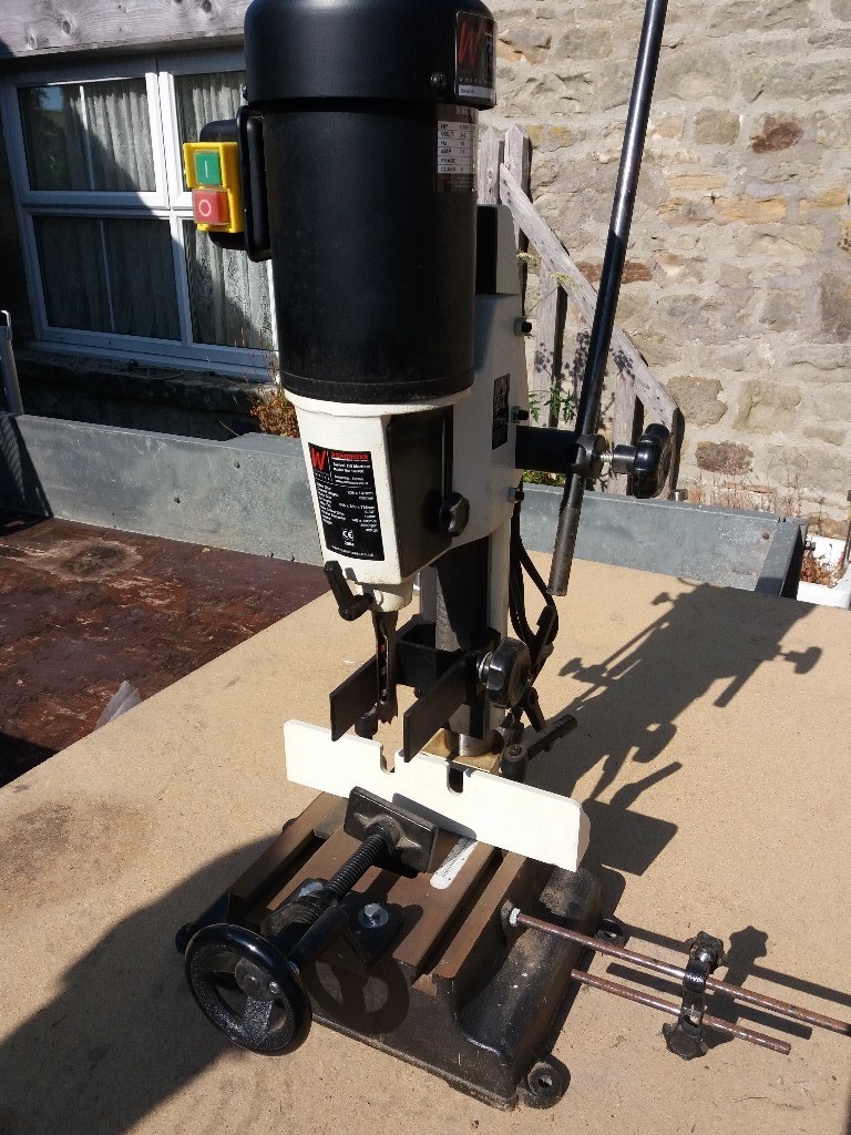 Axminster (white) tilting mortising machine in Morpeth