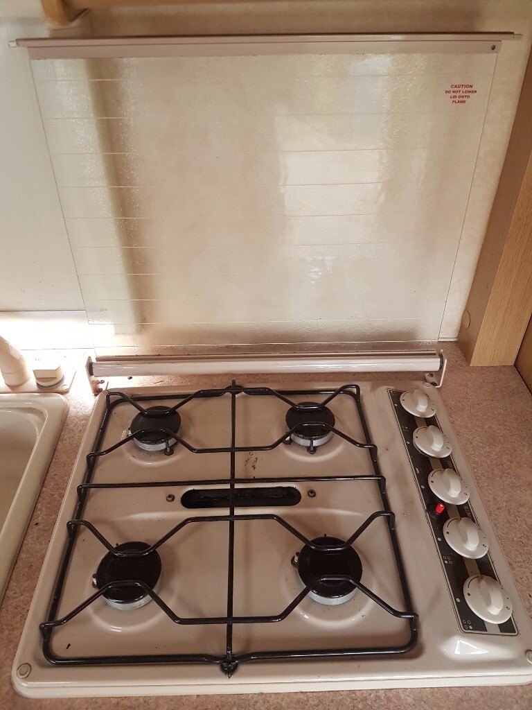 40002 / 2200 gas oven grill hob with glass top cover for