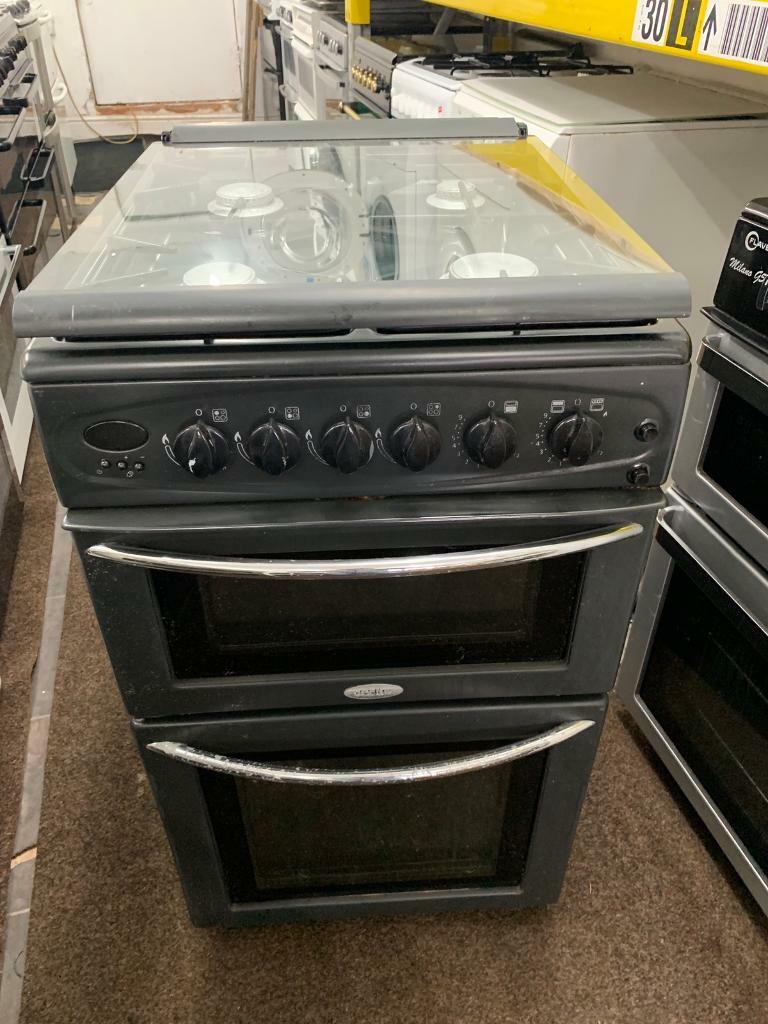 Belling black good looking 50cm gas cooker with oven grill in Ward
