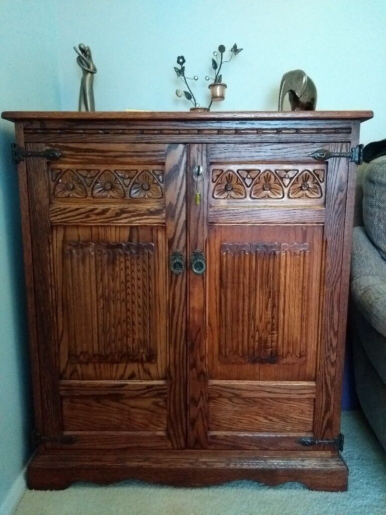 Solid Wood Antique TV Cabinet Sideboard In Hadleigh Suffolk Solid Wood Antique TV Cabinet Sideboard In Hadleigh Suffolk