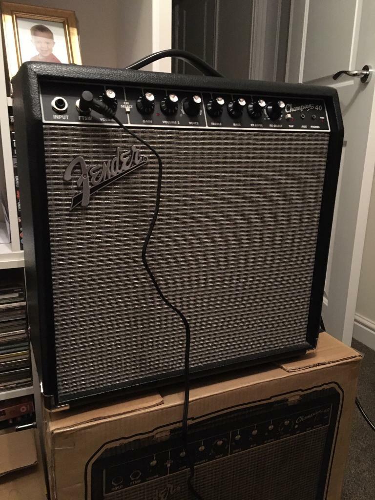 Fender Champion 40 1x12 Amp, Boxed with footswitch in Huntingdon