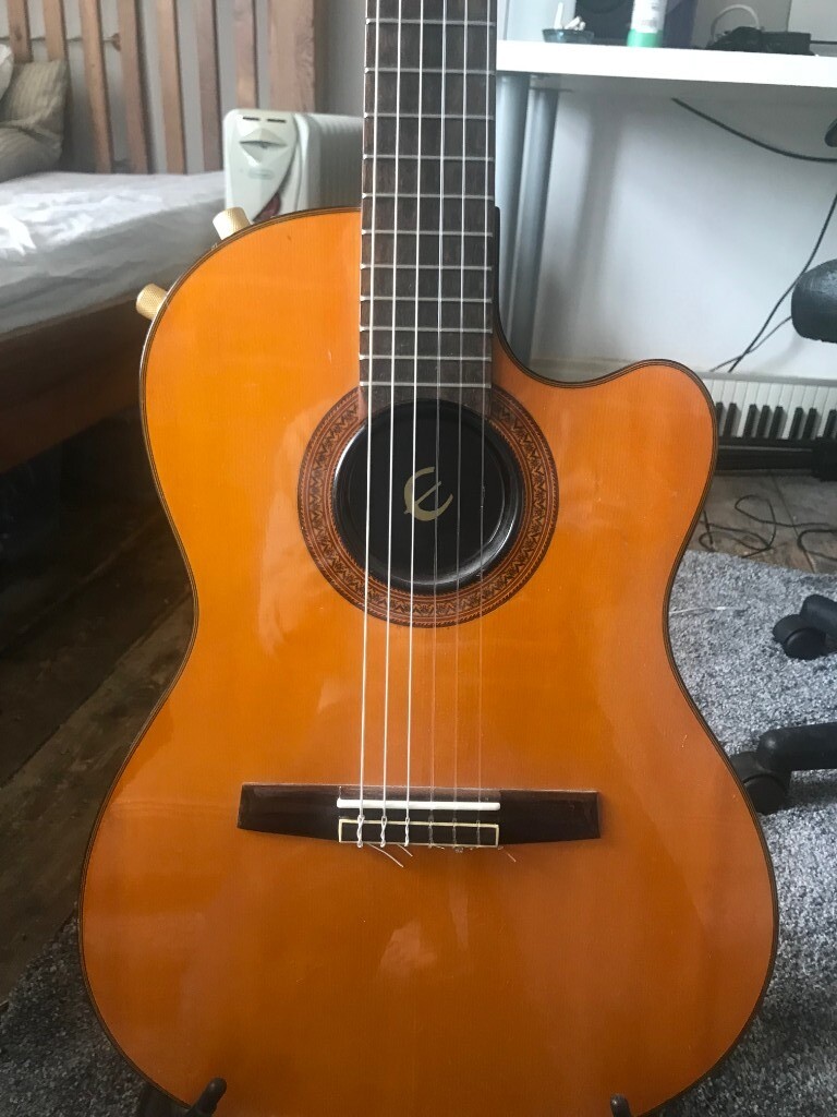 1997 Epiphone Chet Atkins CEC Acoustic Electric Guitar MIK Nylon