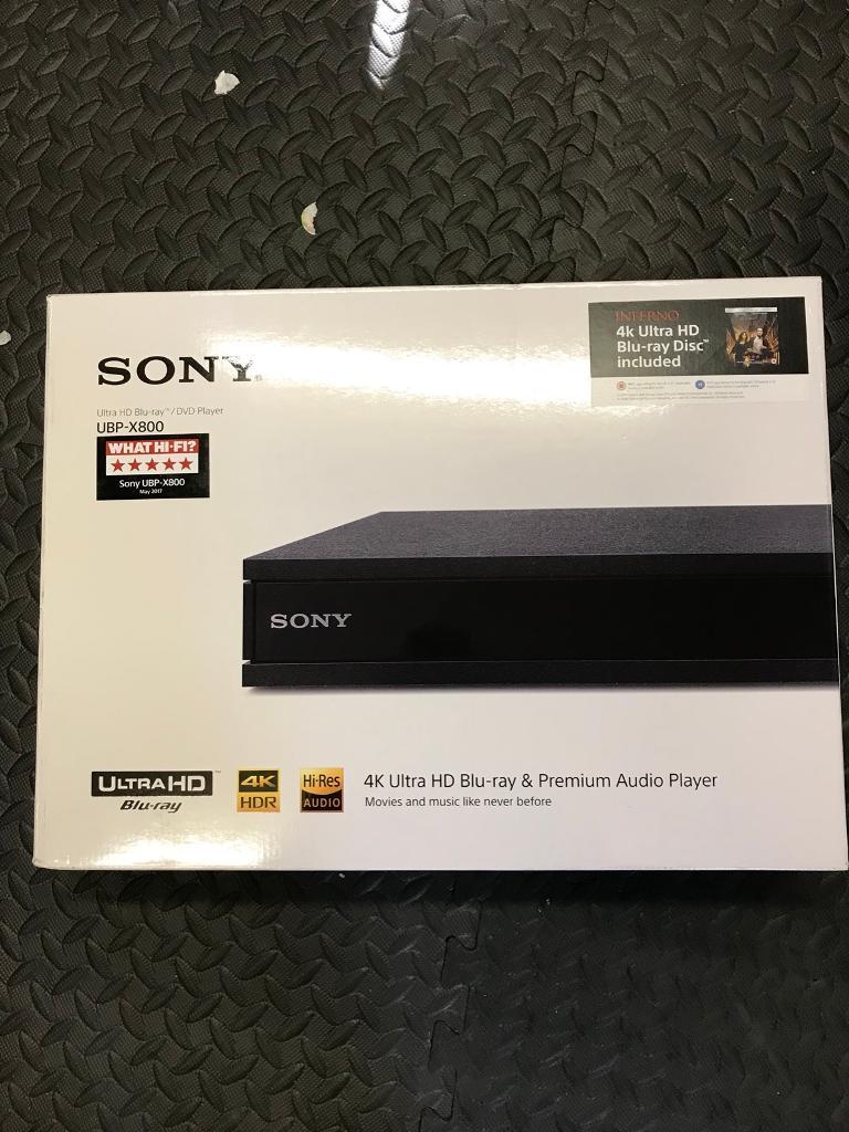 Sony UBPX800 4K Ultra HD BluRay / DVD Player in Witham, Essex Gumtree