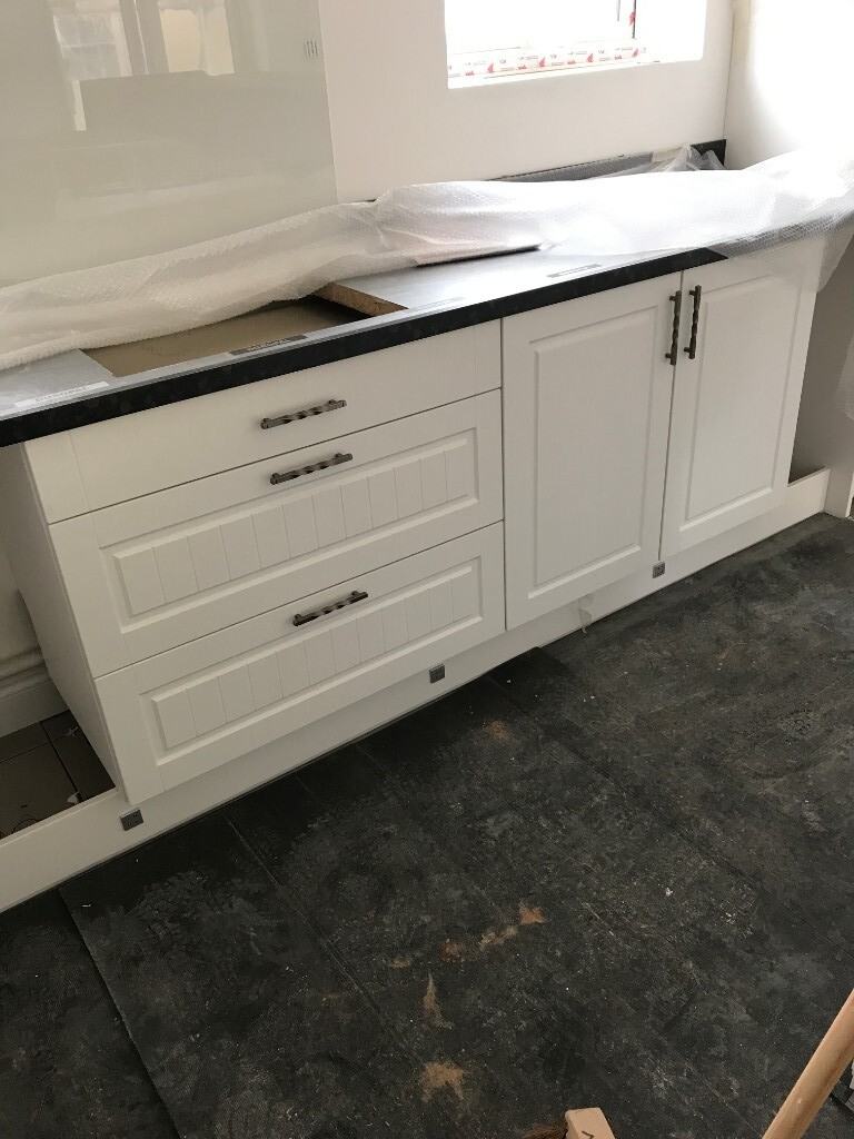 New Fitted Kitchen Moores Affinity Portland White In Plymouth