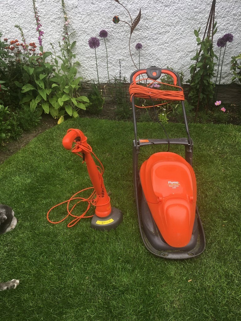 lawn mower and strimmer set b&m