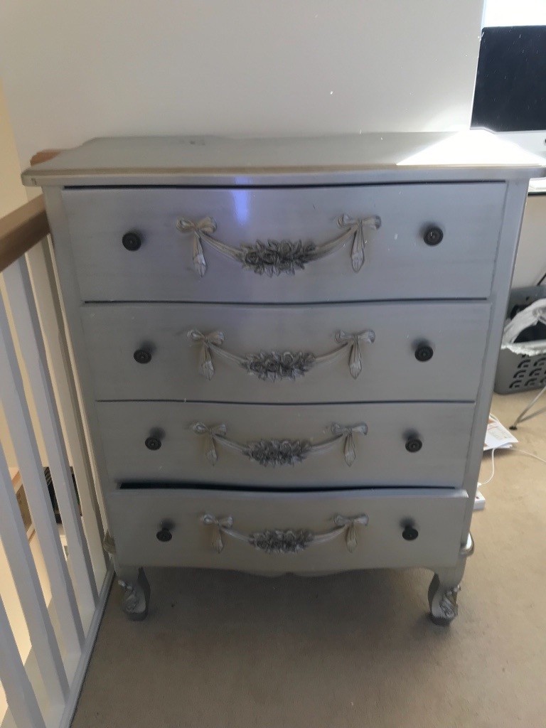Dunelm chest of drawers silver in Cleeve, Gloucestershire