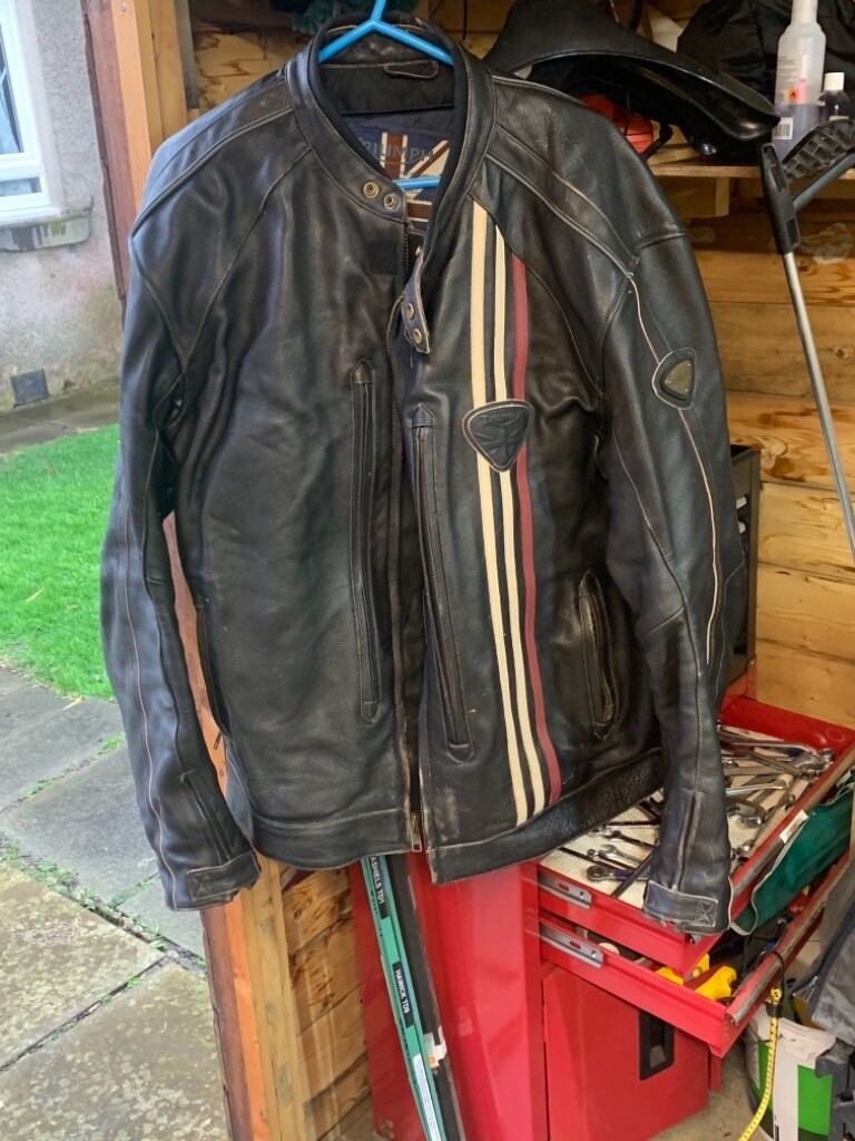 triumph leather jacket for sale