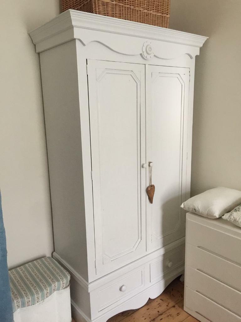 White Solid Wood Double Wardrobe In East End Glasgow Gumtree