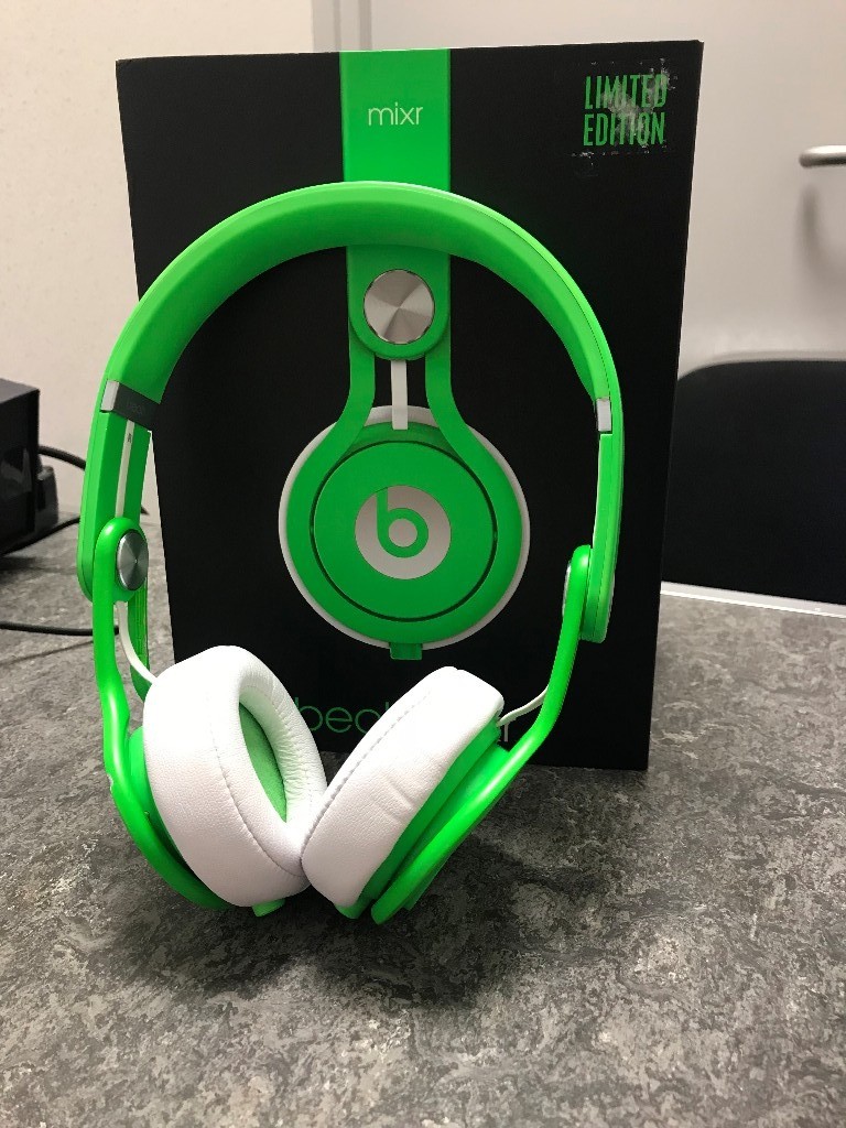 Beats Mixr Green Headphones Boxed in High Buckinghamshire
