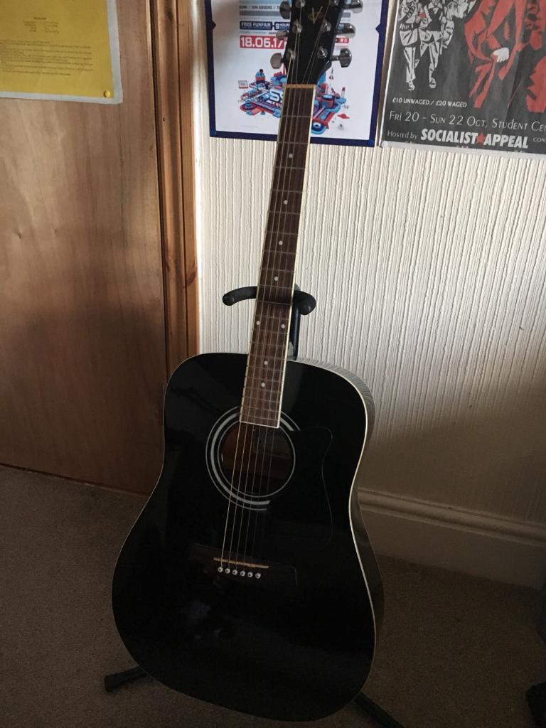 Ibanez VSeries Acoustic Guitar + Stand (Perfect for Beginners) in