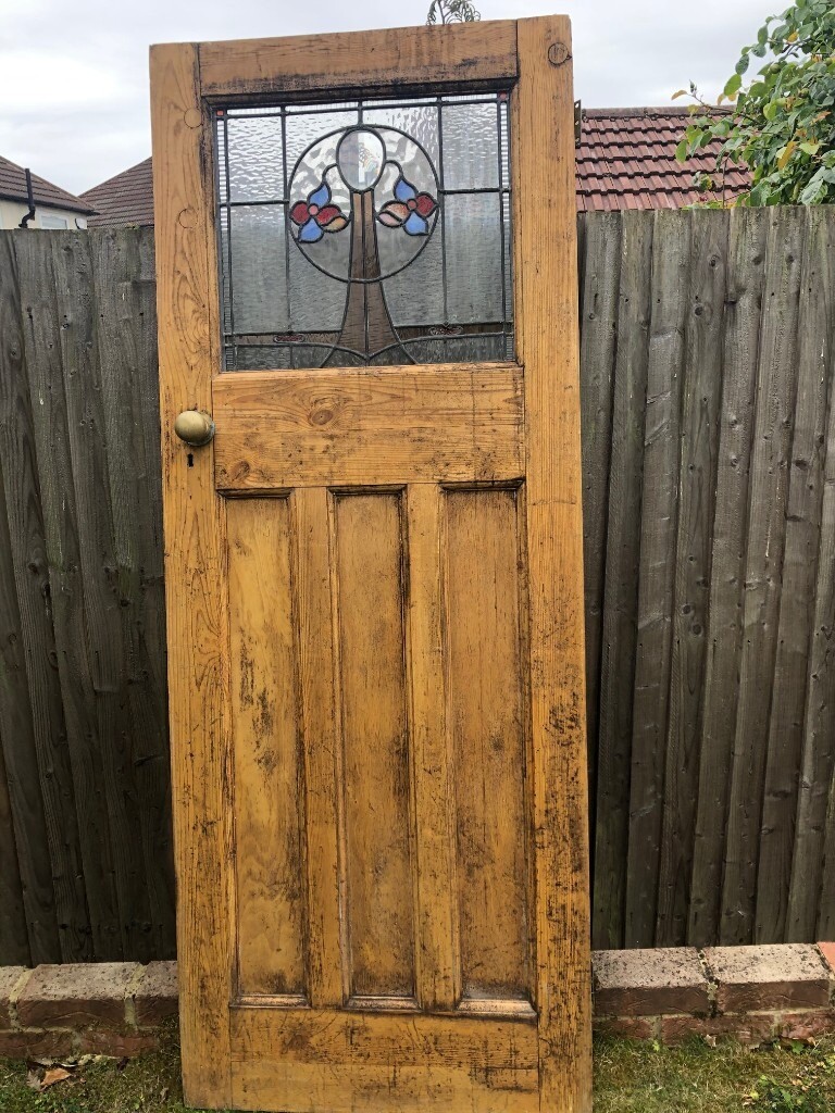 Wood Panelled Stained Glass Internal Door in London Gumtree