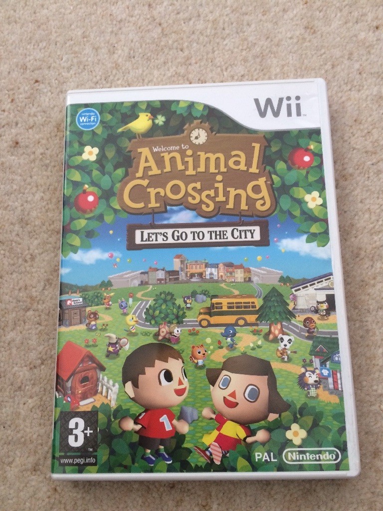 Nintendo Wii Game Animal Crossing Lets Go To The City in Huntly