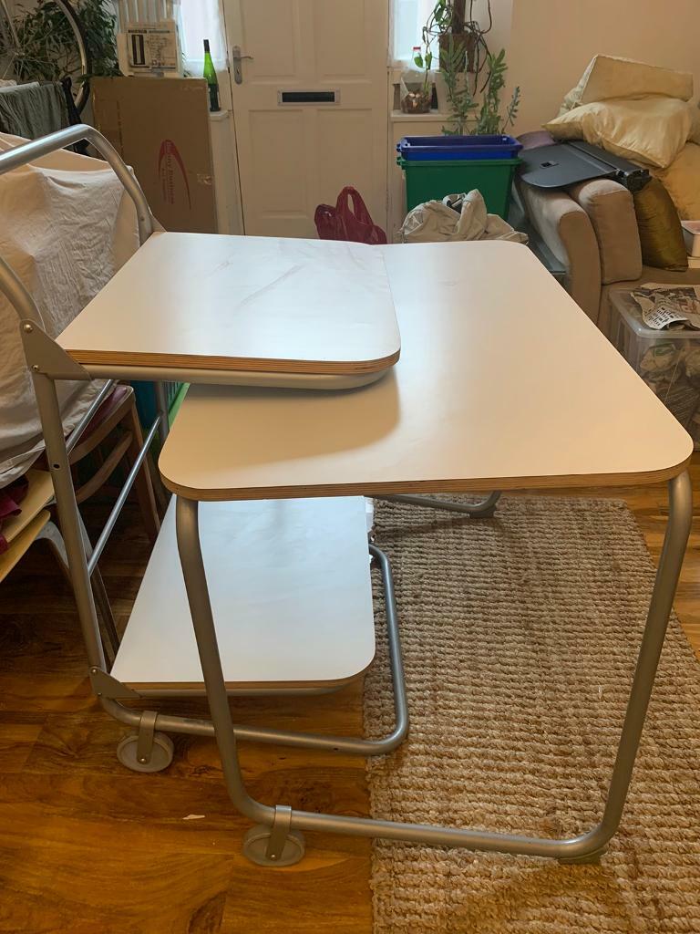 Retro (90s) ikea computer desk/table and ikea swivel chair in Wortley