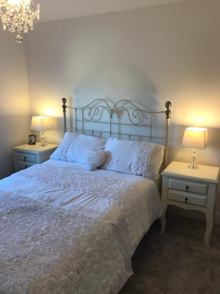 Next Double Bed with Mattress like new in Haddington, East Lothian