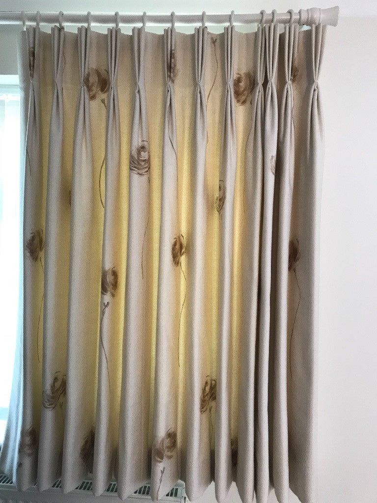 Curtains Lounge Dining Room Windows Triple Pleat Warm Lining
