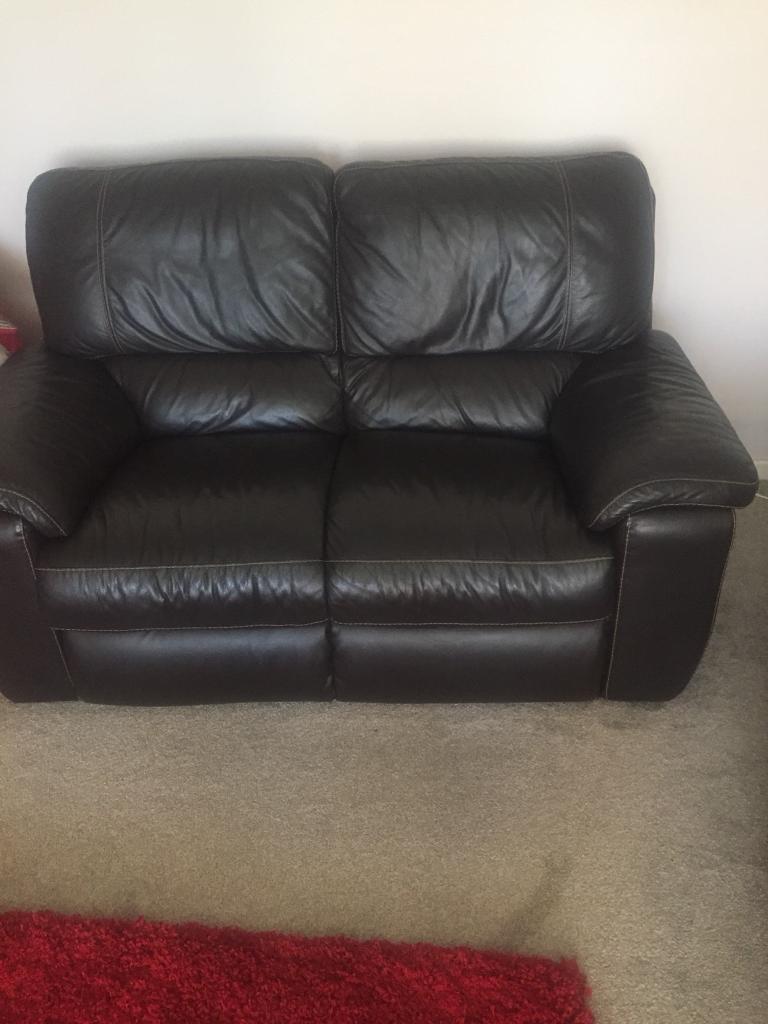 Leather two seater sofa DFS in Driffield, East Yorkshire Gumtree
