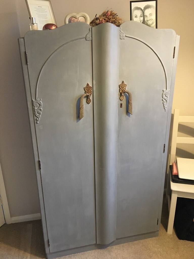 Grey Shabby Chic Wardrobe In Coalville Leicestershire Gumtree