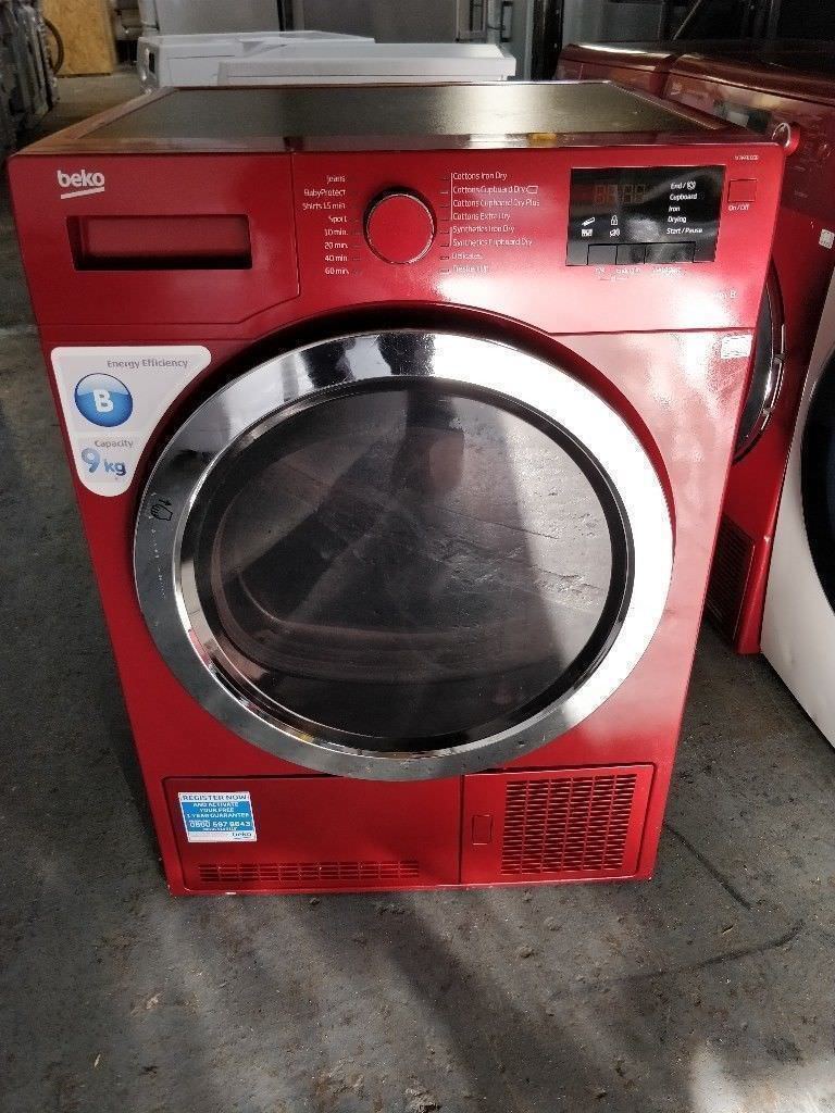 Red Beko Dryer (9kg) (6 Month Warranty) in Liverpool City Centre