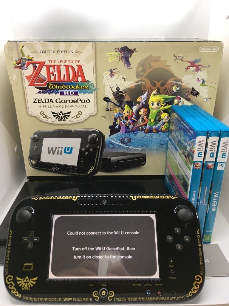 Nintendo Wii U Limited Edition Zelda Premium Pack with Three Games BOXED in Hull, East