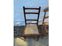 Free - Pair of cane worked side chairs 