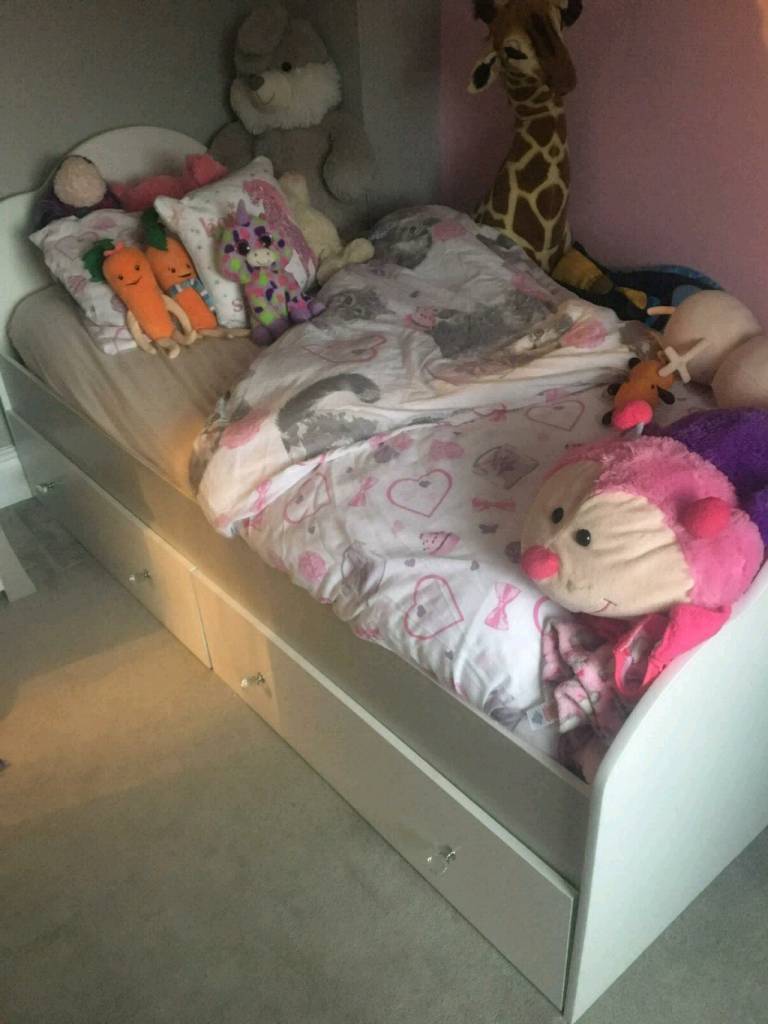 Kids Single Bed With 2 Storage Draws Underneath In Bredbury