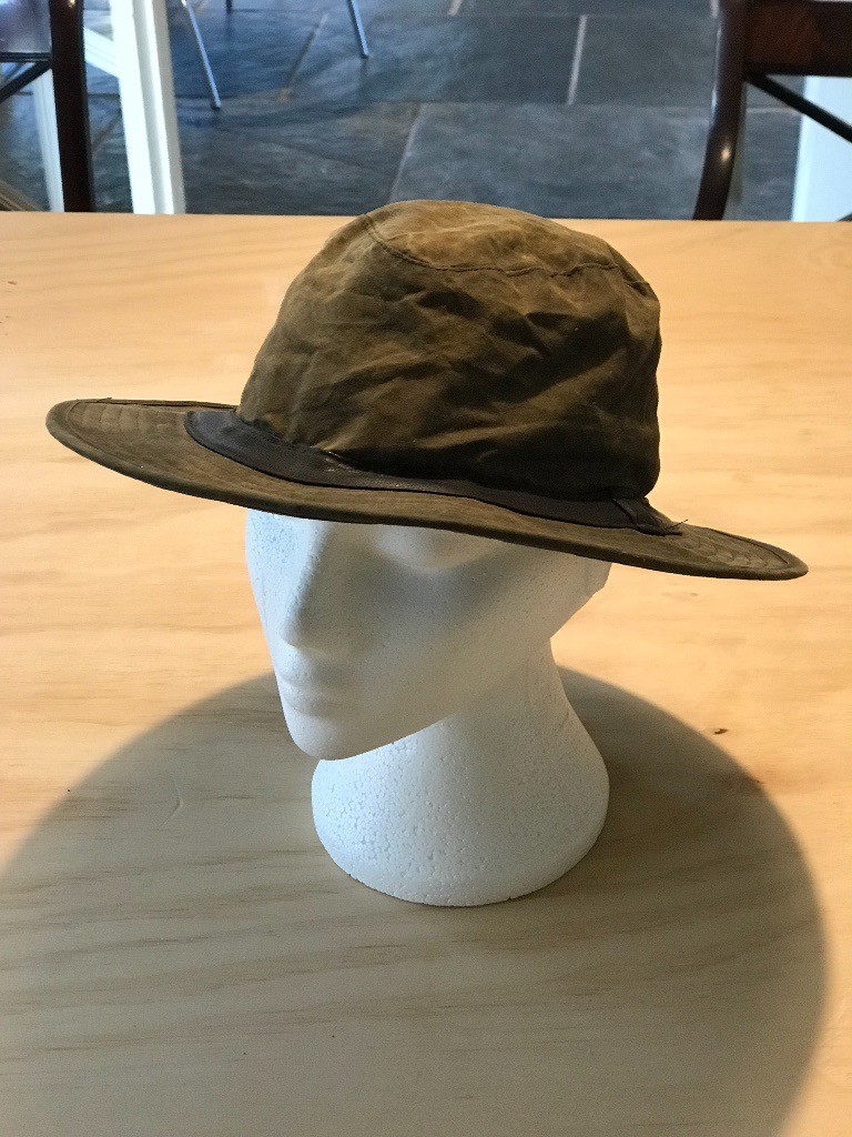 Barbour D592 Size XL Wax Bushman Hat