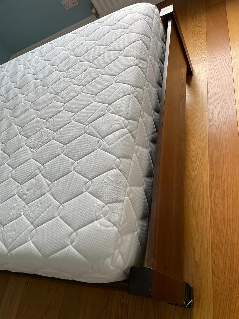 Extra large single bed L204cm x W130cm plus mattress in Hammersmith