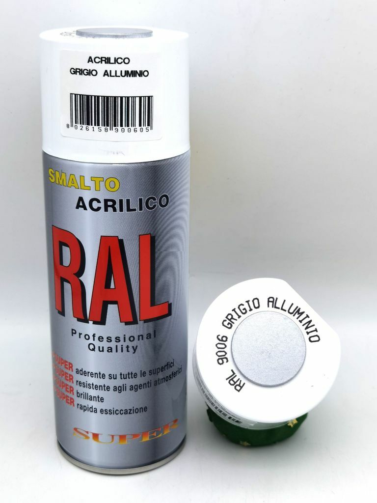 Smalto Spray Vernice Acrilica Interni Esterni 400ml Grigio Alluminio sus