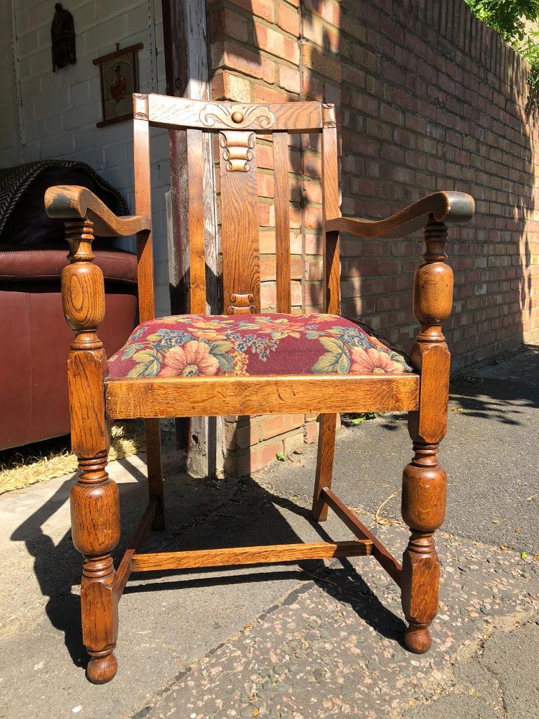 Vintage oak occasional chair | in Peckham, London | Gumtree