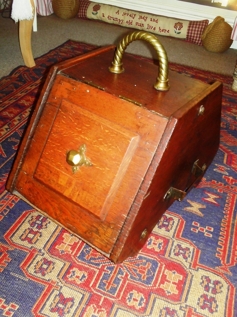 Antique wooden coal scuttle in Caernarfon, Gwynedd Gumtree