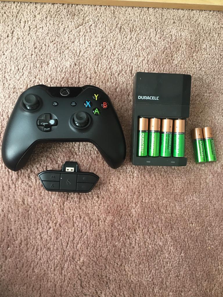 Xbox one controller adapter 6 duracell rechargeable batteries with