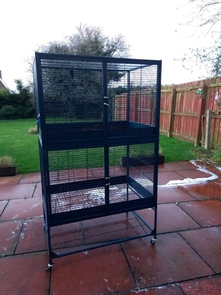 Large two tier rat cage with accessories and bedding. Can deliver. in