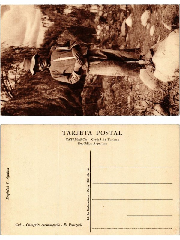 Cpa Ak Argentina-Changuito Catamarqueno, El Portezuelo (349452)