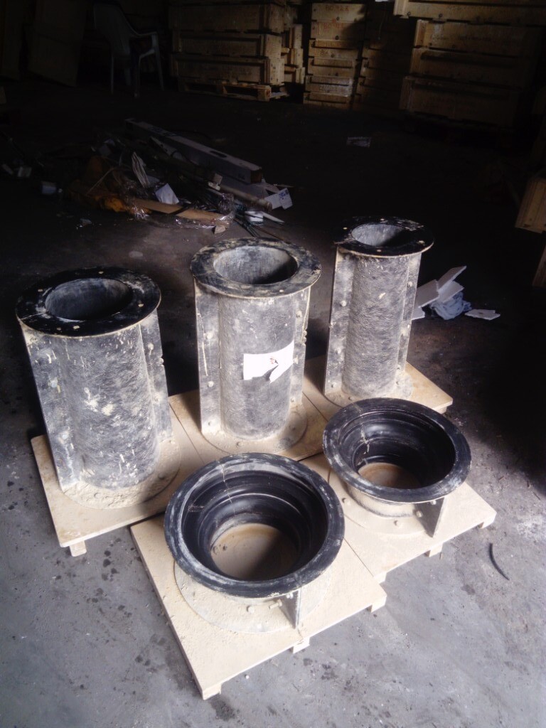 Fiberglass moulds for making concrete Column sets. in StokeonTrent