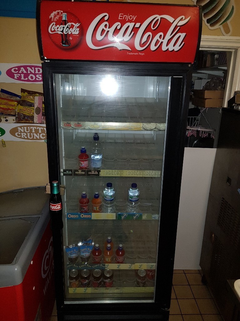CocaCola display fridge True single glass door W68xD72xH200cm
